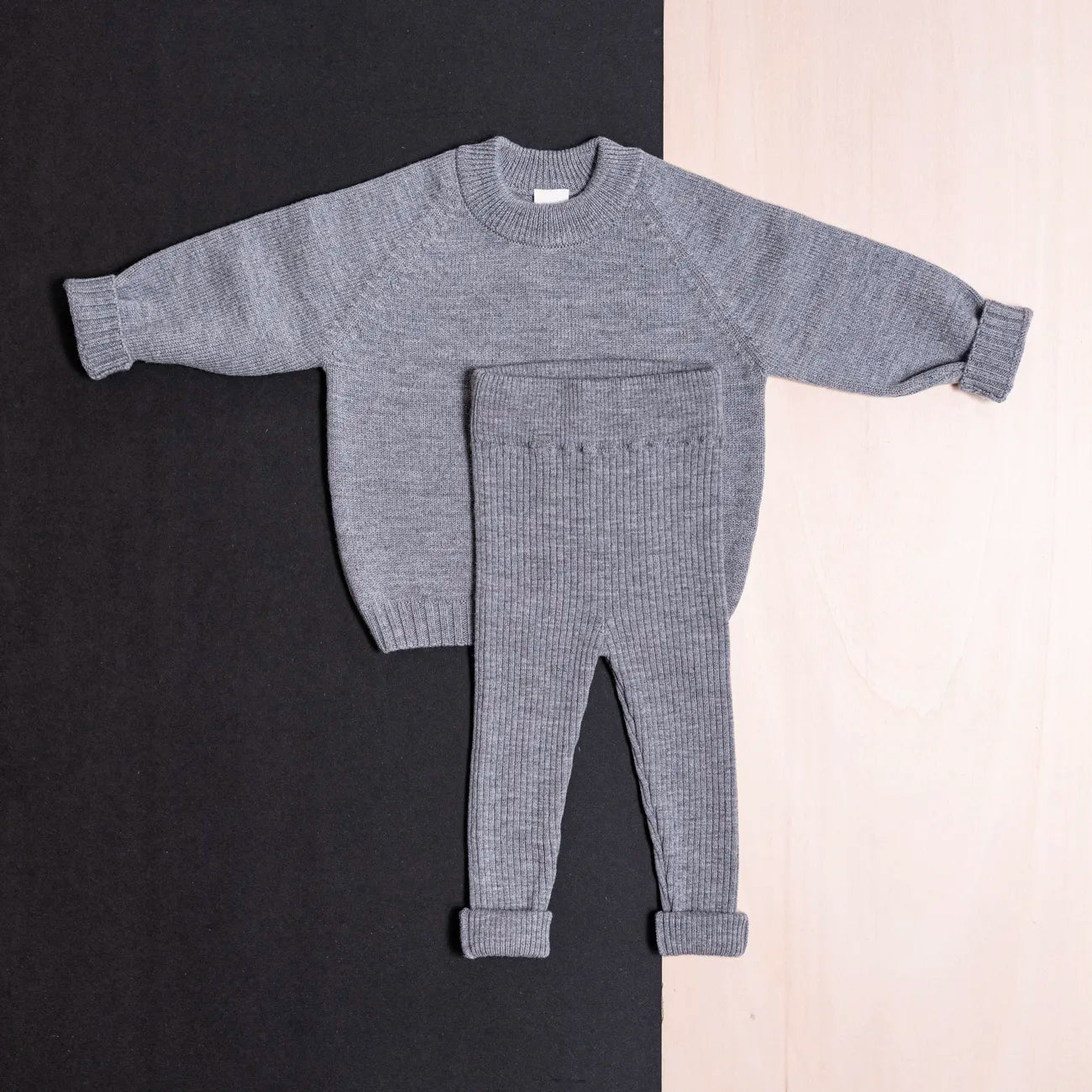 KUSCHEL-SET KIDS - cloud grey
