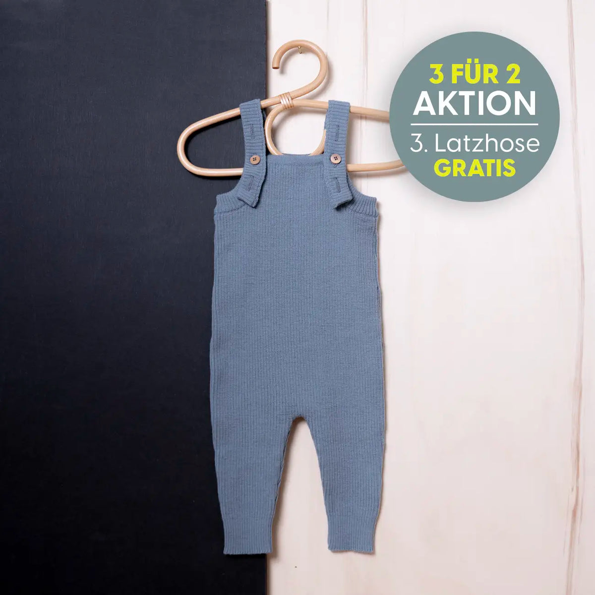 THE WOOLLY BABY JUMPSUIT - blue
