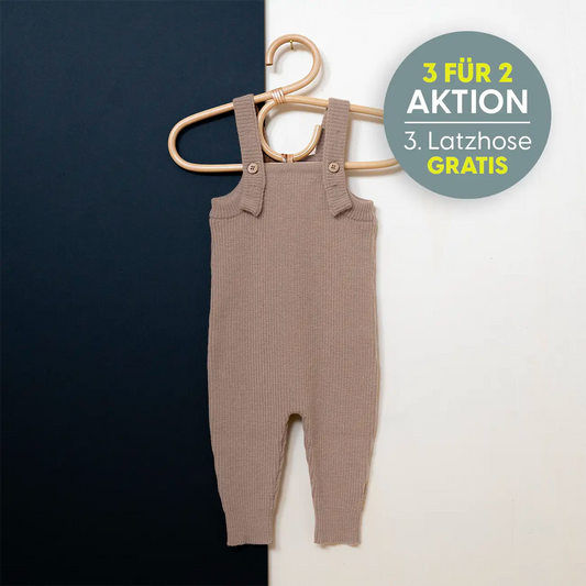 THE WOOLLY BABY JUMPSUIT - cappuccino