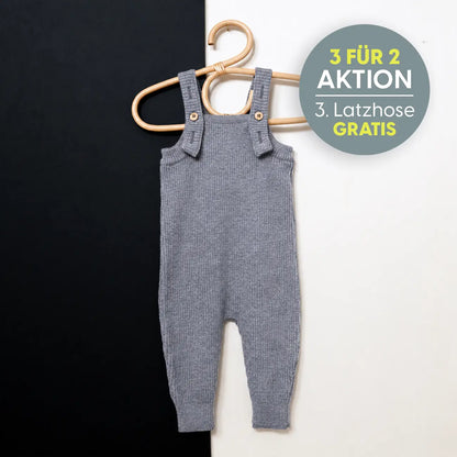 THE WOOLLY BABY JUMPSUIT - cloud grey