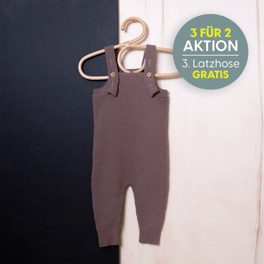 THE WOOLLY BABY JUMPSUIT - mauve