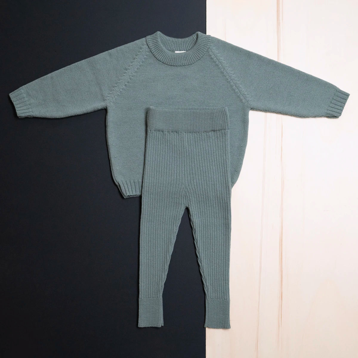 KUSCHEL-SET KIDS - sage