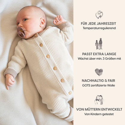 THE WOOLLY ONESIE TWO-TONE - midnight blue