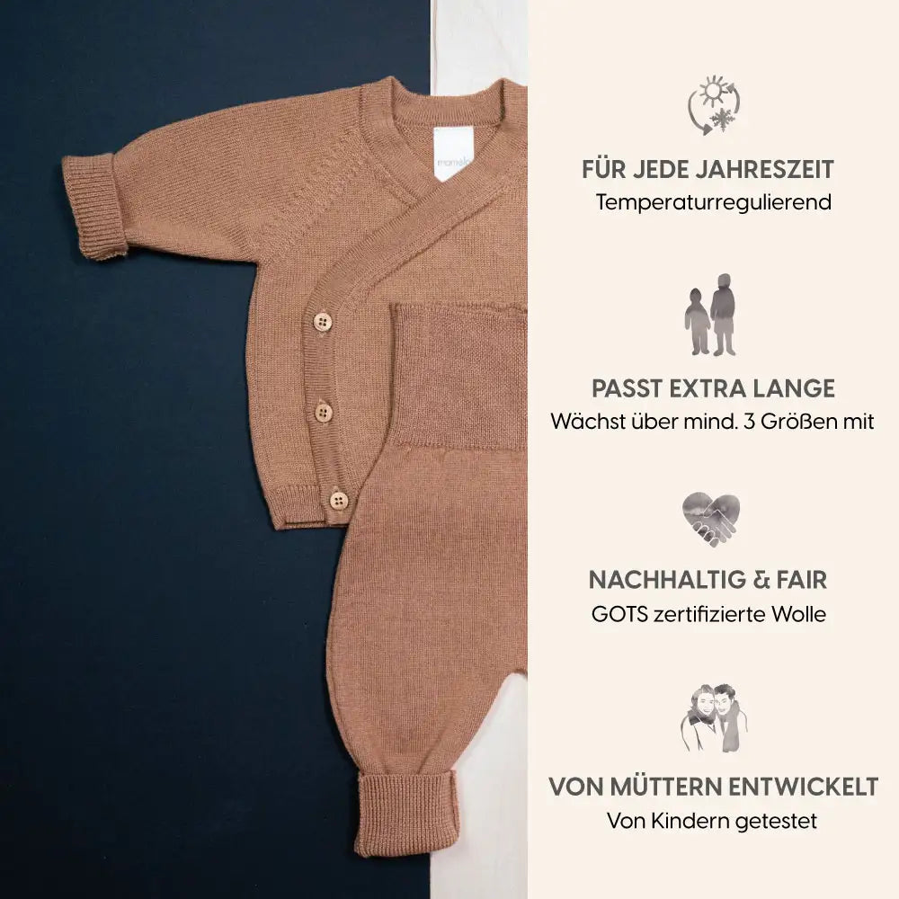KLEINES KUSCHEL-SET - camel