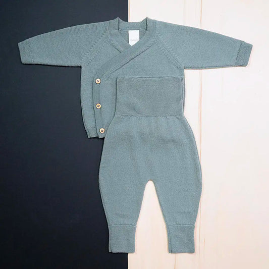 KLEINES KUSCHEL-SET - sage