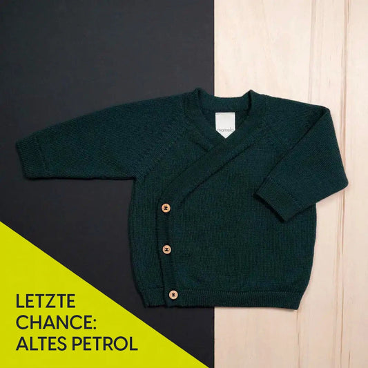 THE WOOLLY BABY JACKET - petrol