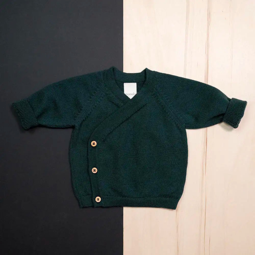 PRE-LOVED WOOLLY BABY JACKET - petrol