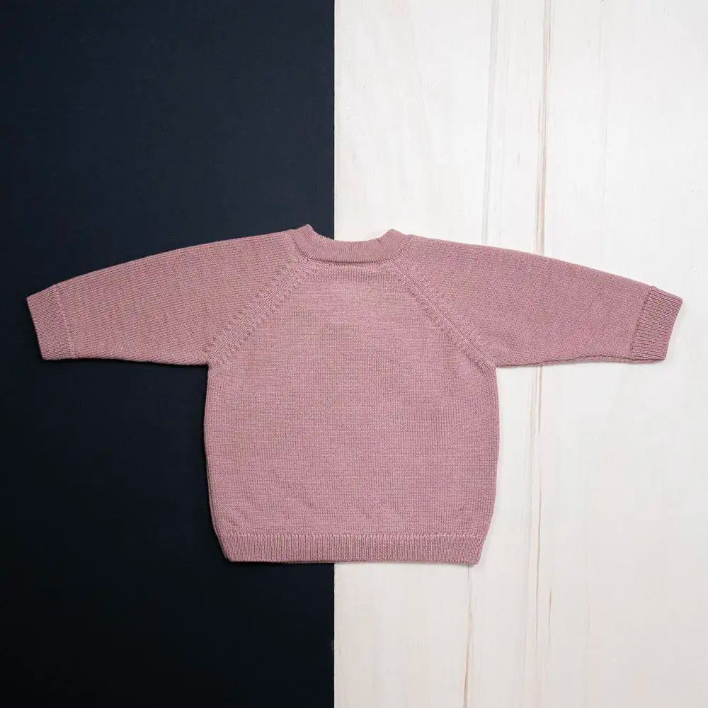 THE WOOLLY BABY JACKET - rose