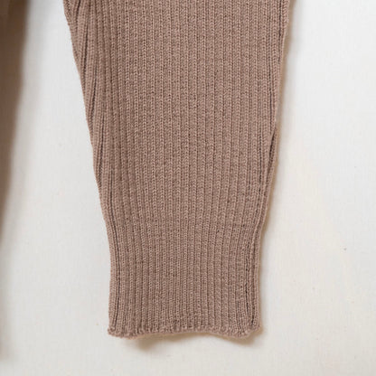 THE WOOLLY BABY JUMPSUIT - cappuccino