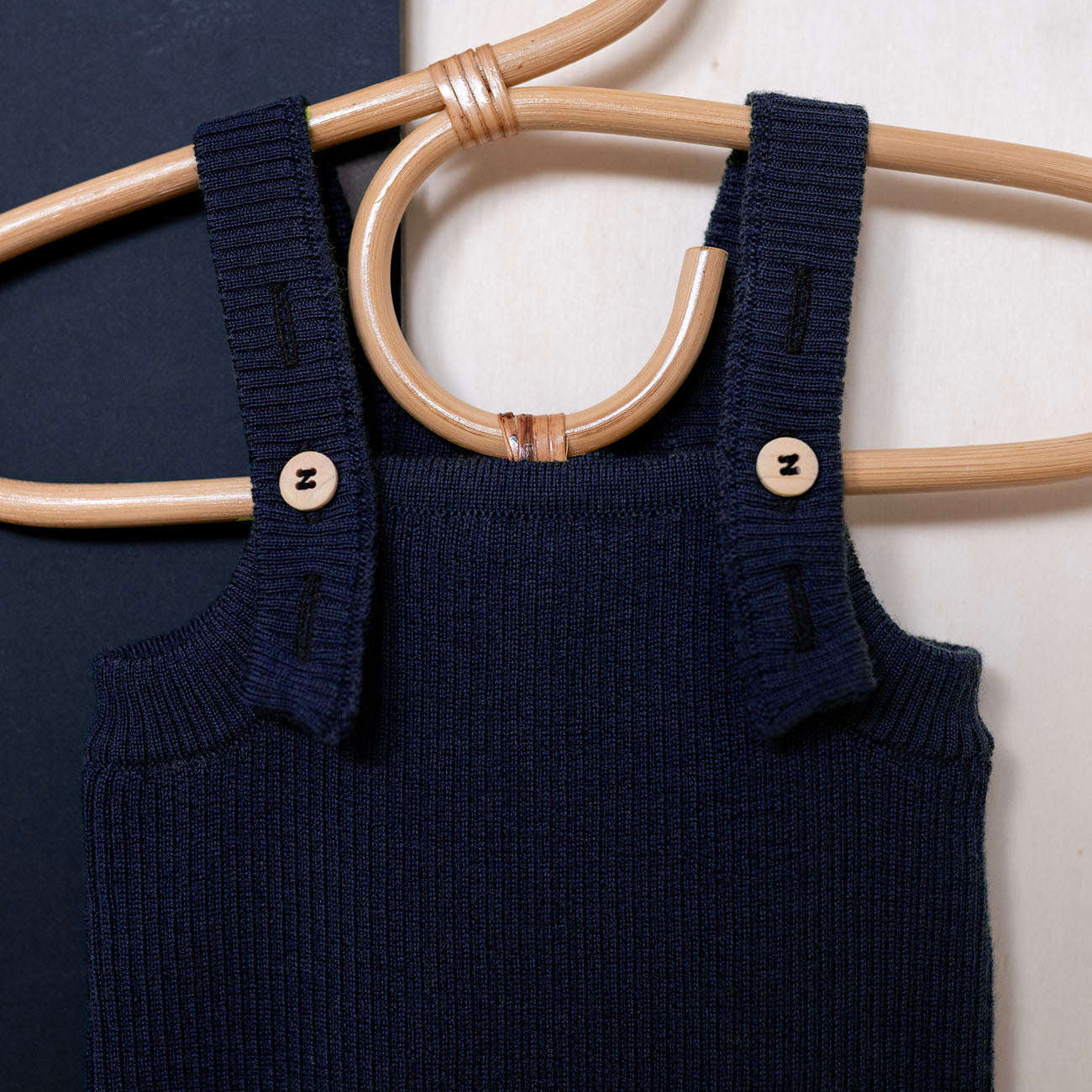 THE WOOLLY BABY JUMPSUIT - midnight blue