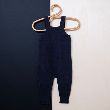 THE WOOLLY BABY JUMPSUIT - midnight blue