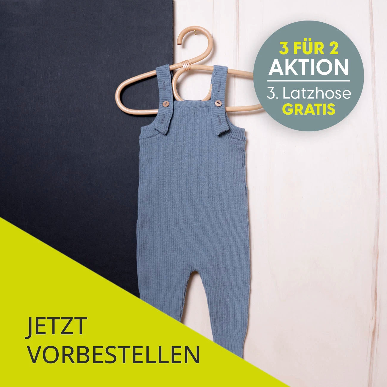 THE WOOLLY BABY JUMPSUIT - blue