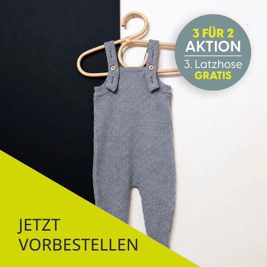 THE WOOLLY BABY JUMPSUIT - cloud grey