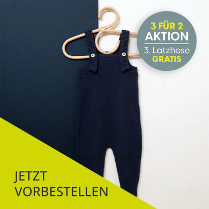 THE WOOLLY BABY JUMPSUIT - midnight blue