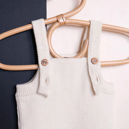 THE WOOLLY BABY JUMPSUIT - pure