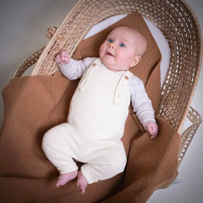 THE WOOLLY BABY JUMPSUIT - pure