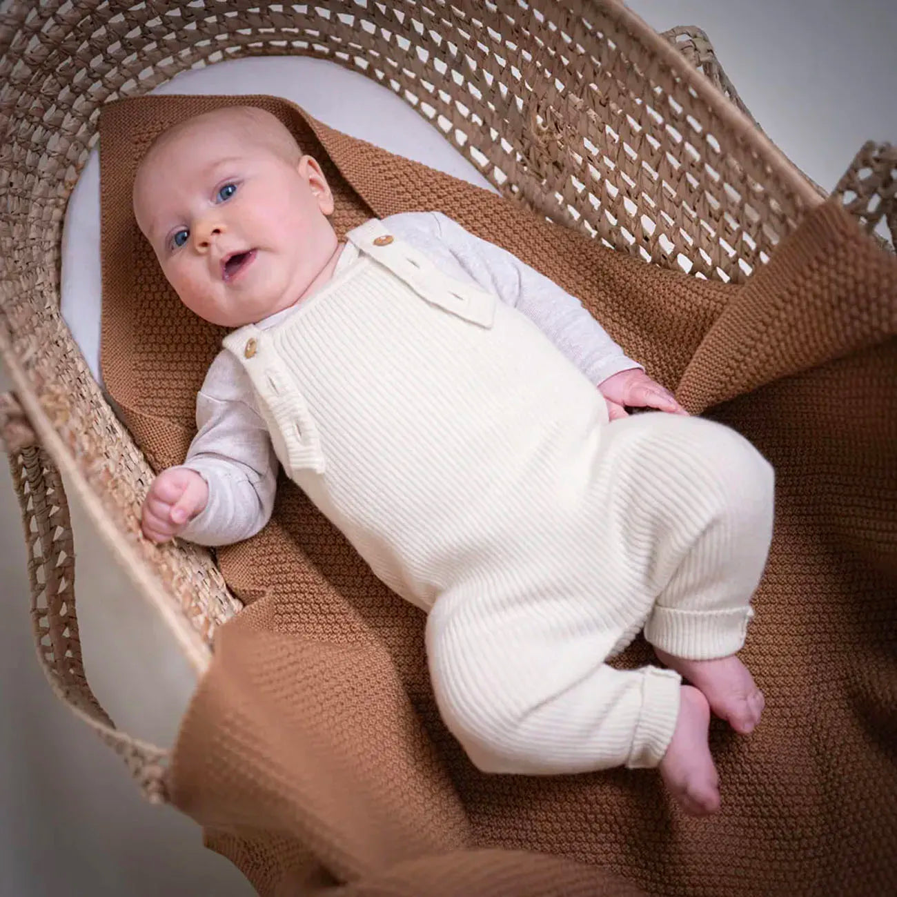 THE WOOLLY BABY JUMPSUIT - pure