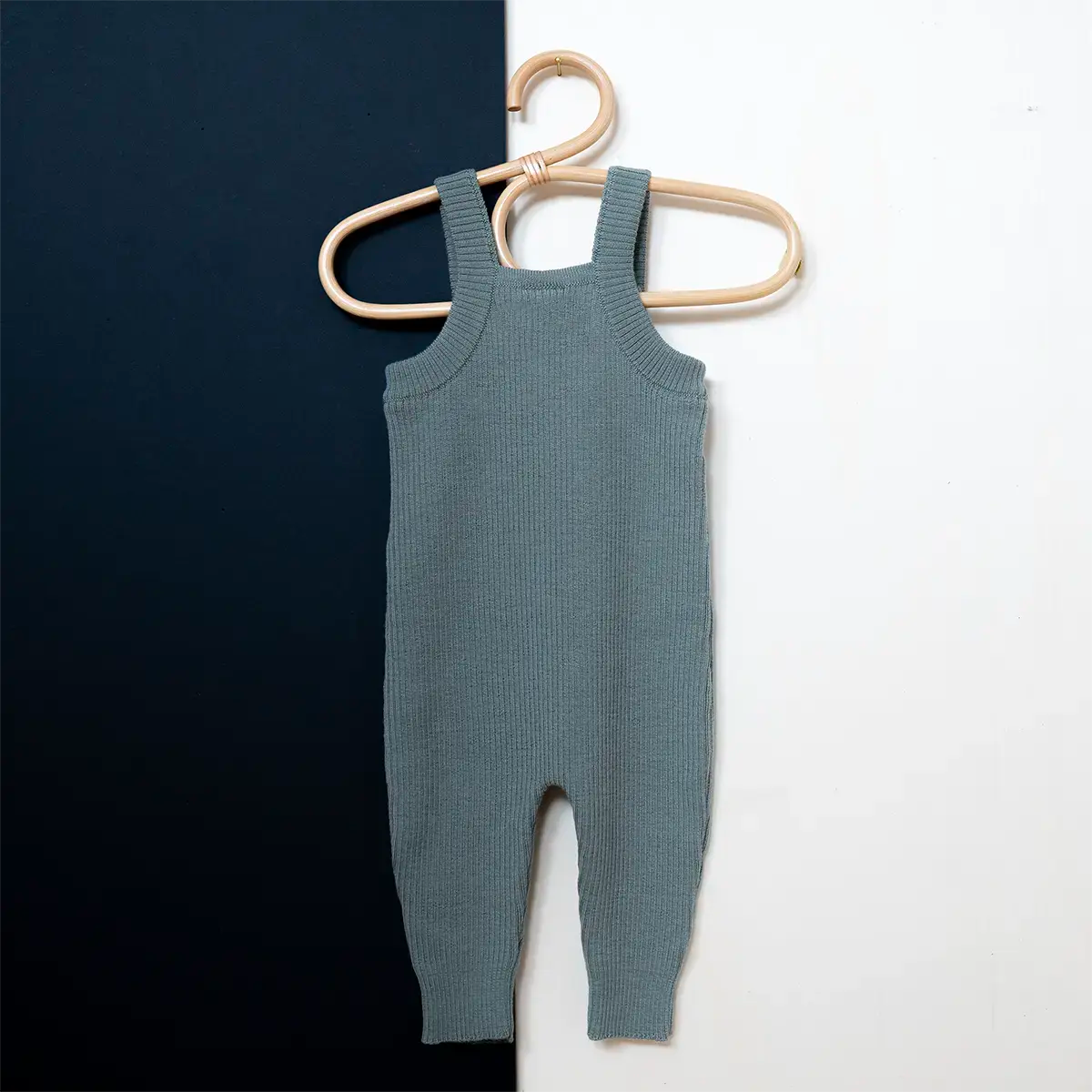 THE WOOLLY BABY JUMPSUIT - sage