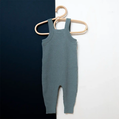 THE WOOLLY BABY JUMPSUIT - sage