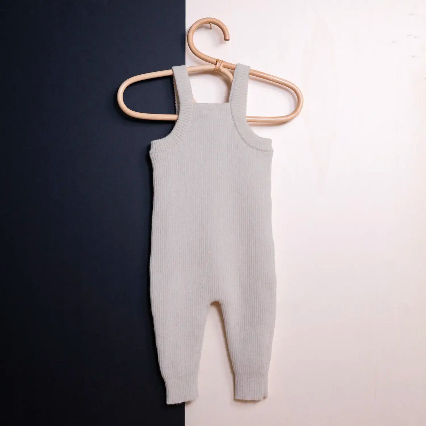THE WOOLLY BABY JUMPSUIT - sand