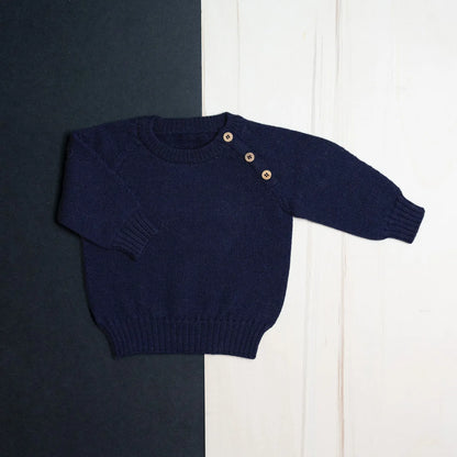 THE WOOLLY BABY SWEATER - midnight blue