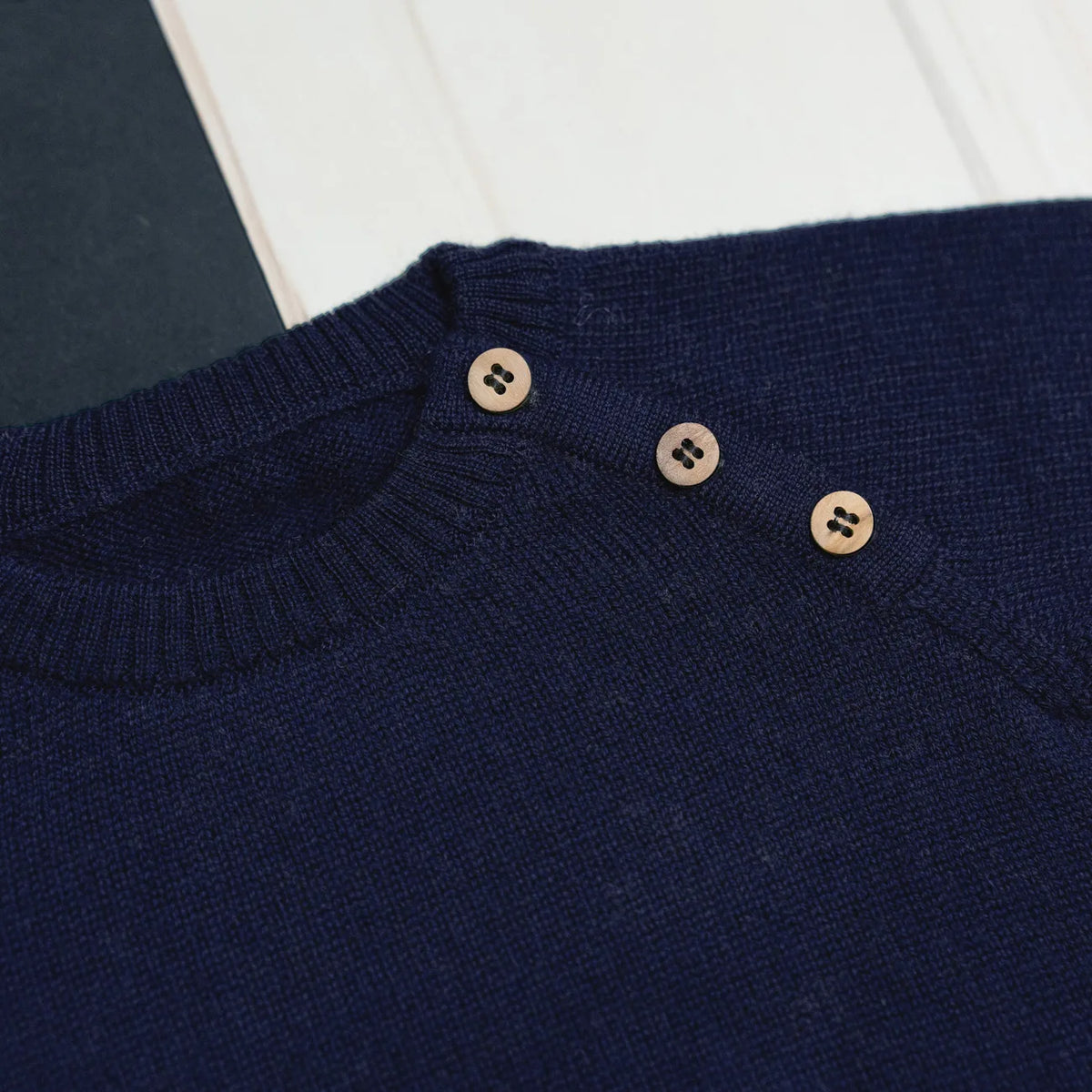 THE WOOLLY BABY SWEATER - midnight blue