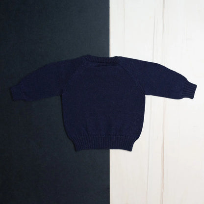 THE WOOLLY BABY SWEATER - midnight blue