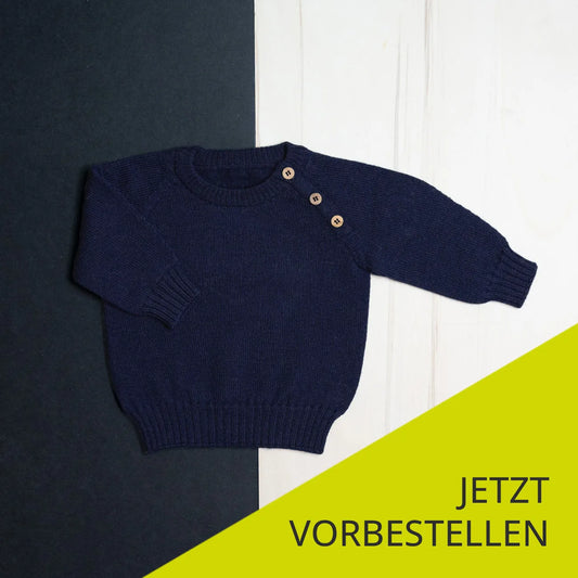 THE WOOLLY BABY SWEATER - midnight blue