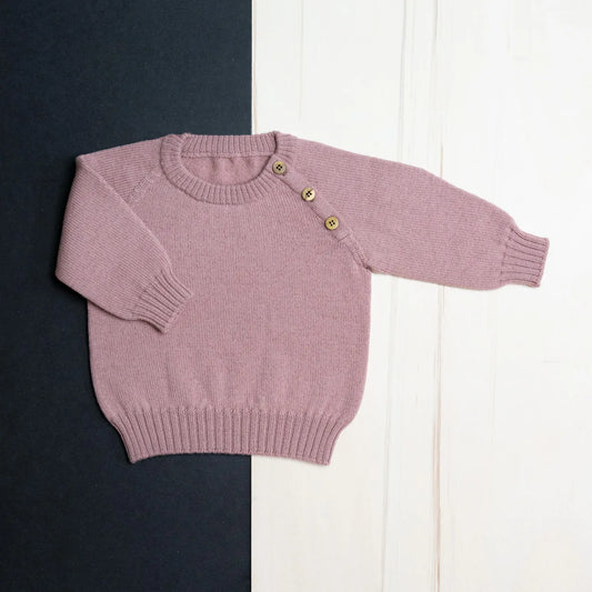 THE WOOLLY BABY SWEATER - rose