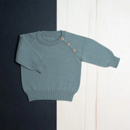 THE WOOLLY BABY SWEATER - sage