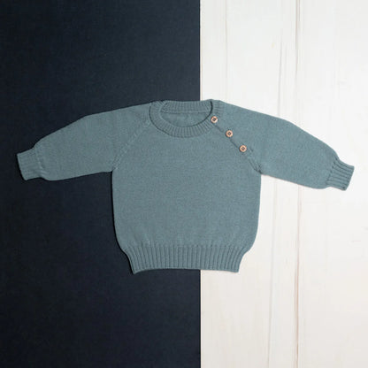 THE WOOLLY BABY SWEATER - sage