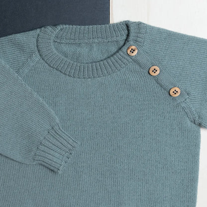 THE WOOLLY BABY SWEATER - sage