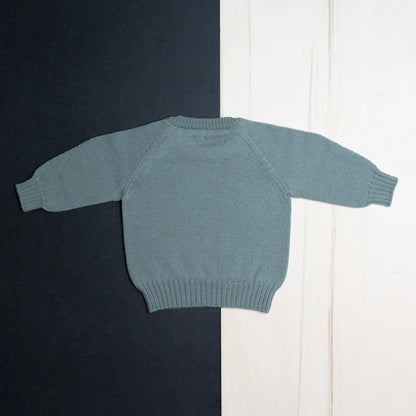 THE WOOLLY BABY SWEATER - sage