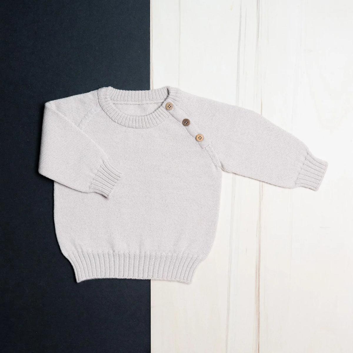 THE WOOLLY BABY SWEATER - sand