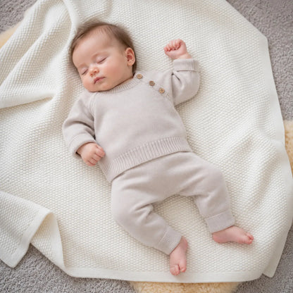 THE WOOLLY BABY SWEATER - sand