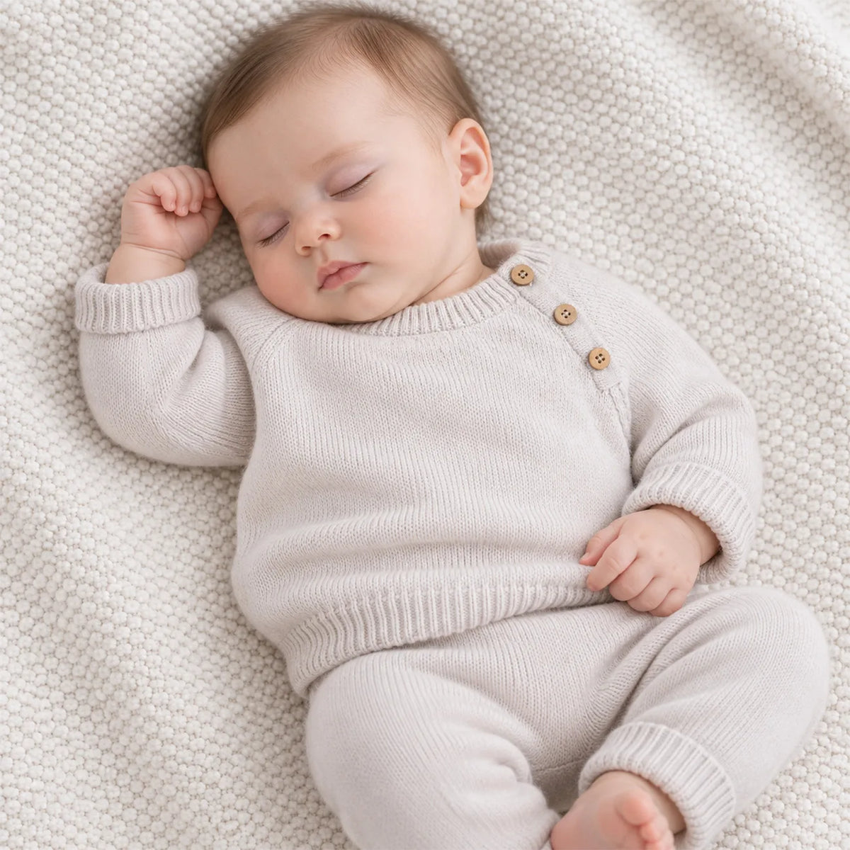 THE WOOLLY BABY SWEATER - sand