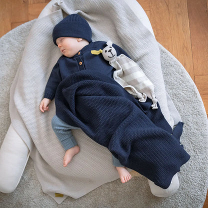 THE WOOLLY BLANKET - midnight blue