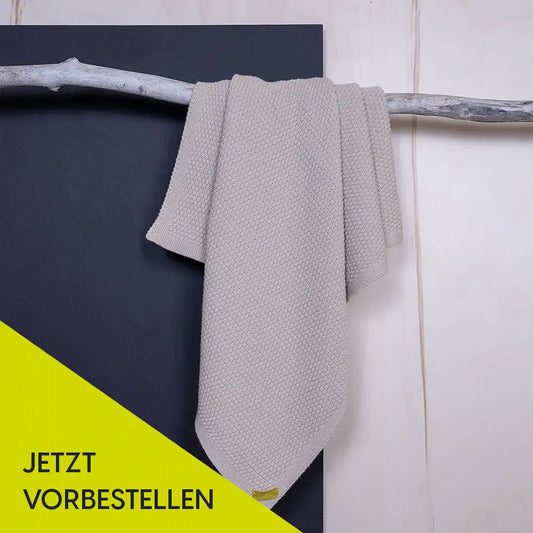 Babydecke Merinowolle Beige