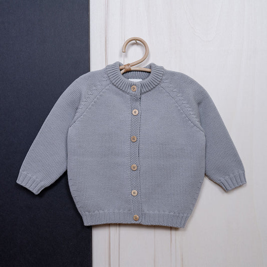 the woolly cardigan - light grey