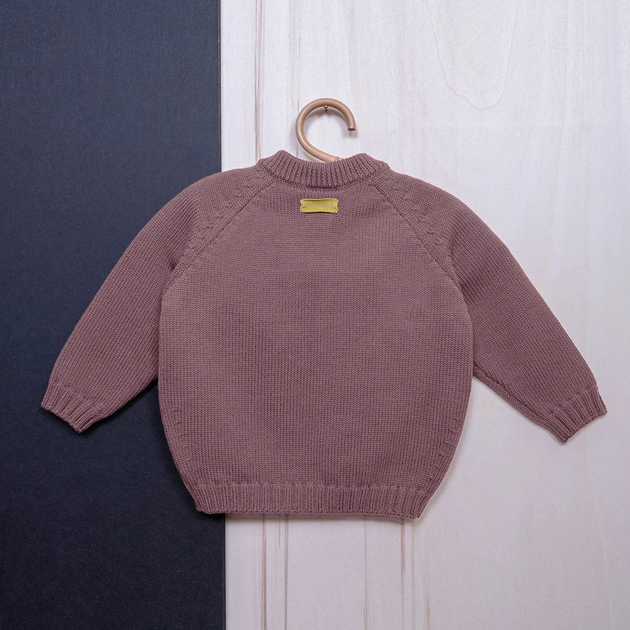THE WOOLLY CARDIGAN mauve