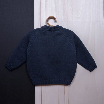 THE WOOLLY CARDIGAN - midnight blue