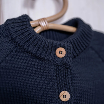 THE WOOLLY CARDIGAN - midnight blue