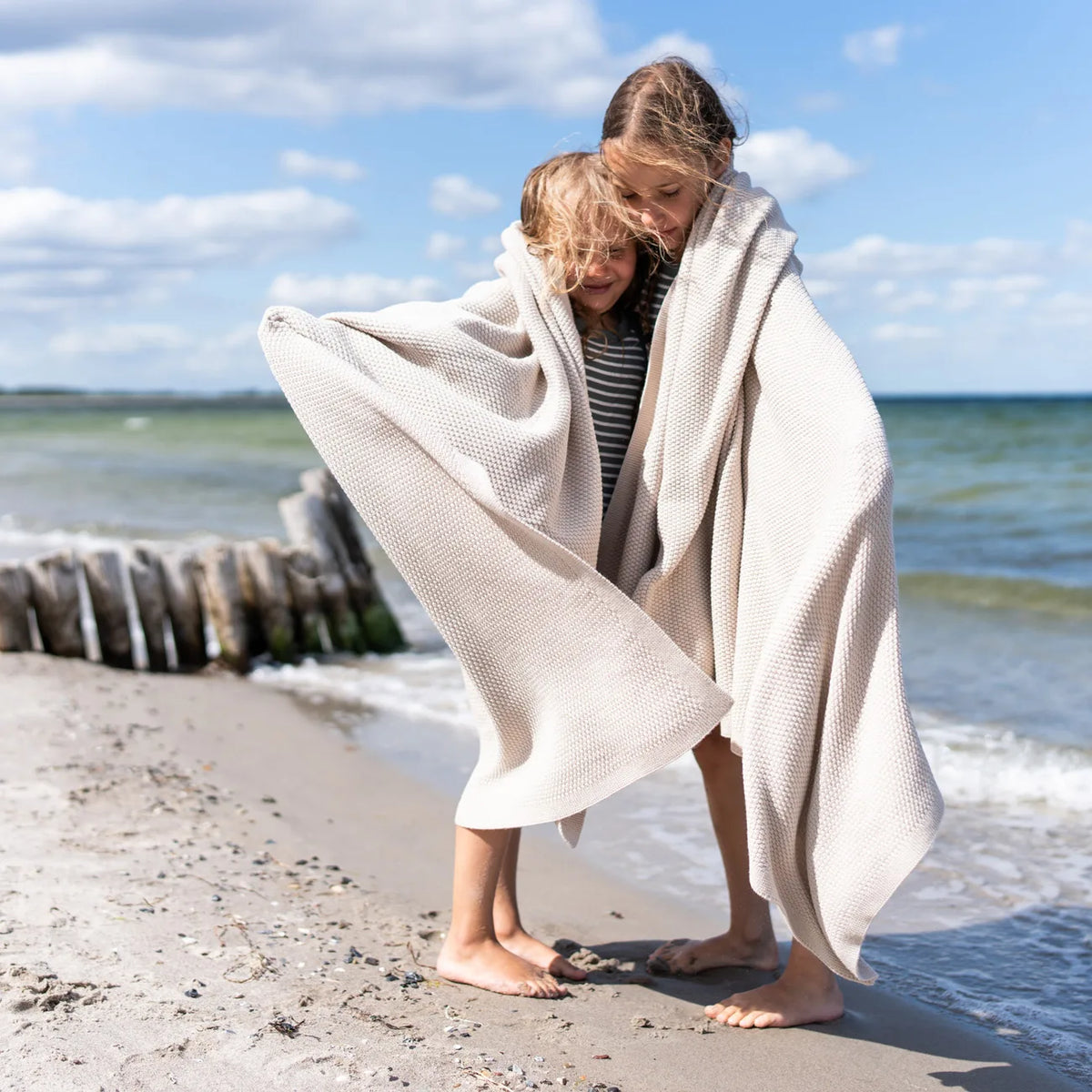 THE WOOLLY FAMILY BLANKET - cloud grey
