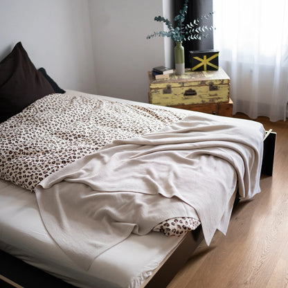 THE WOOLLY FAMILY BLANKET - sand