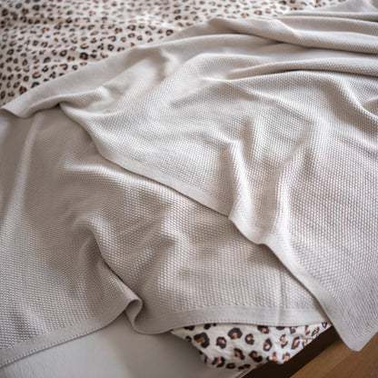 THE WOOLLY FAMILY BLANKET - sand