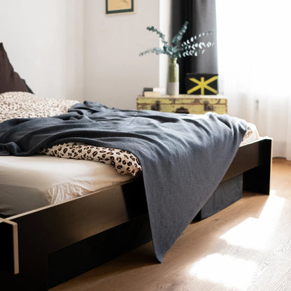 THE WOOLLY FAMILY BLANKET - graphite grey