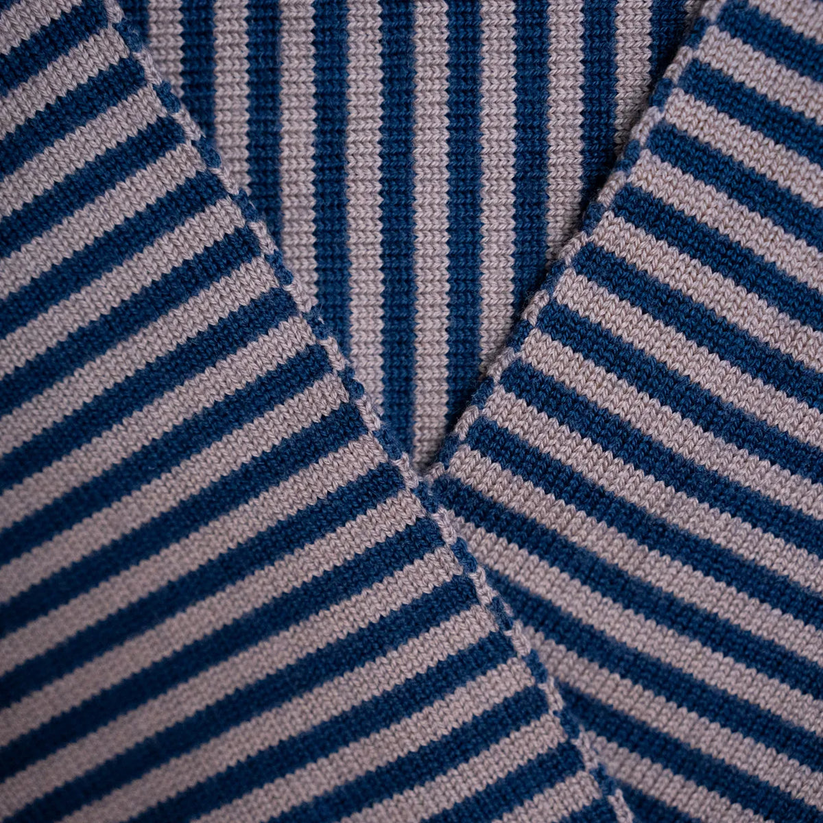THE WOOLLY FAMILY SCARF STRIPED - MAUVE / MIDNIGHT