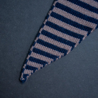 THE WOOLLY FAMILY SCARF STRIPED - MAUVE / MIDNIGHT