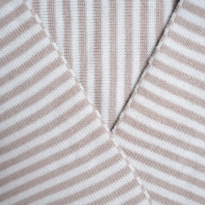 THE WOOLLY FAMILY SCARF STRIPED - SAND / CAPPUCCINO