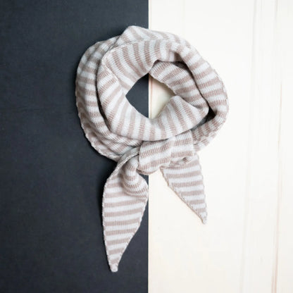 THE WOOLLY FAMILY SCARF STRIPED - SAND / CAPPUCCINO